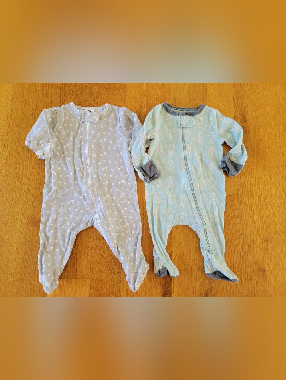 Baby size 0-3 months Footie Pajamas Sleepers bundle